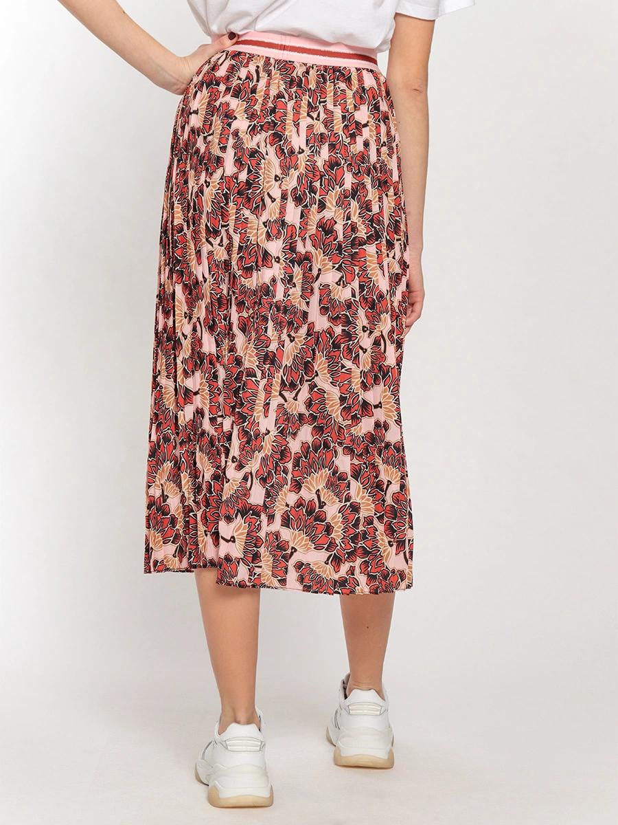 Плиссированная юбка с цветочным принтом